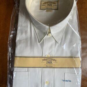 New River Authentic Sportswear Dress Shirt 17 Neck 34/35 Sleeve